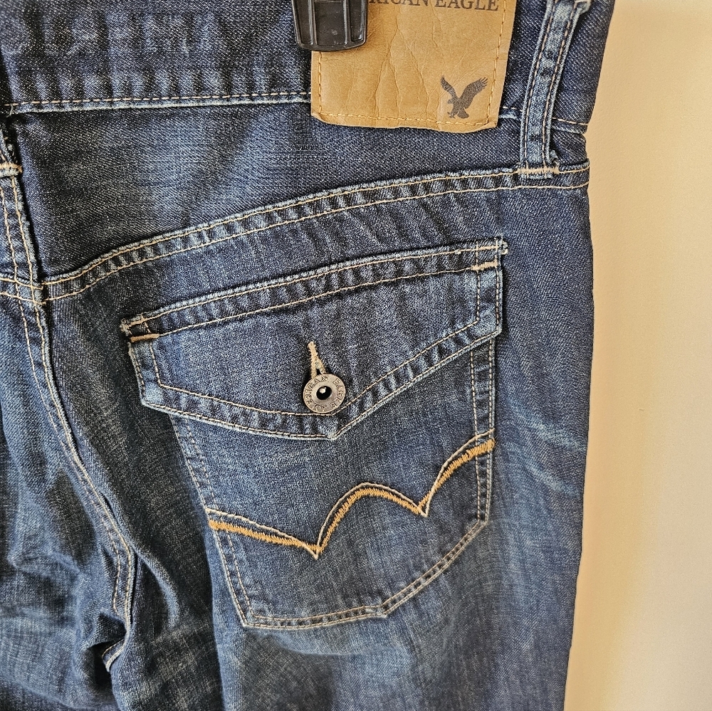 American Eagle Outfitters Men's  low rise boot Jeans size 34x34 - Picture 4 of 5